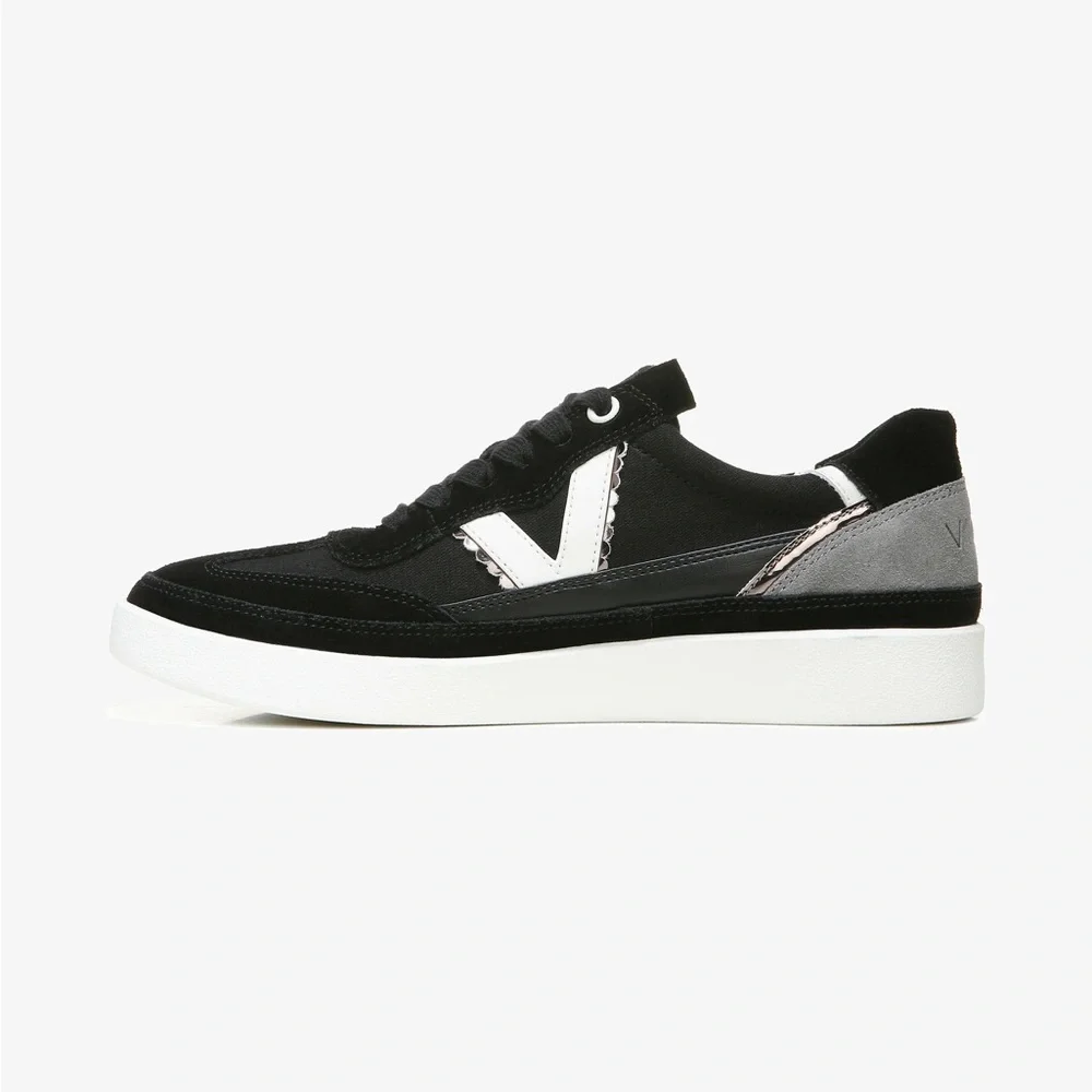 Vionic Mylie Essence Black Suede Running Shoes Sneakers
